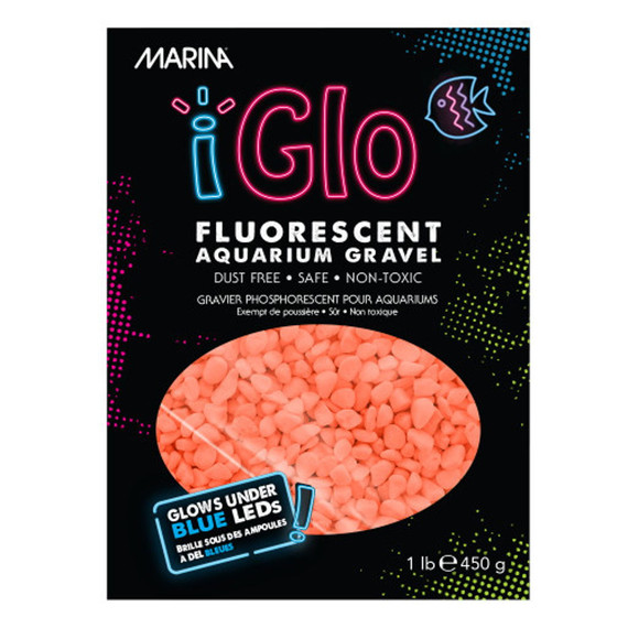 Marina Iglo Fluorescent Aquarium Gravel - Orange