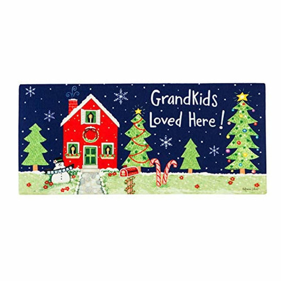 Evergreen Enterprises Grandkids Loved Here Sassafras Switch Mat - 22"