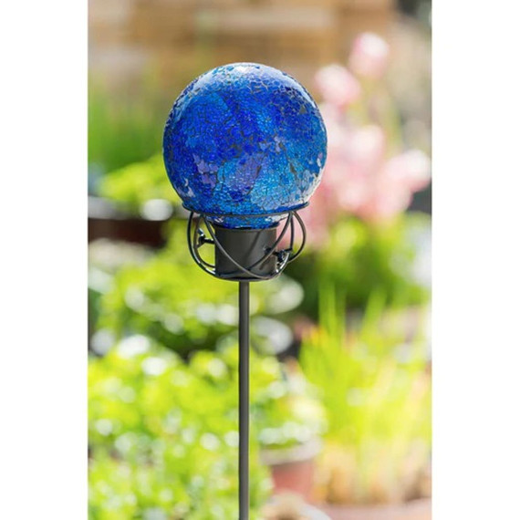 Evergreen Enterprises Mosaic Glass Gazing Ball - Inky Blue