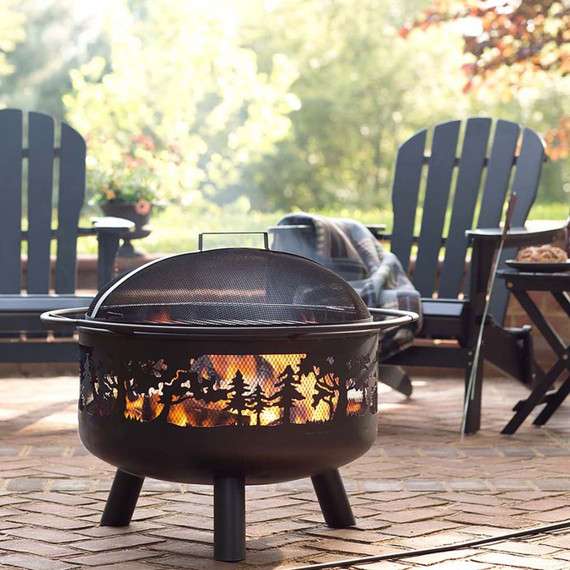 Evergreen Enterprises Timberline Wood-burning Fire Pit - 30"