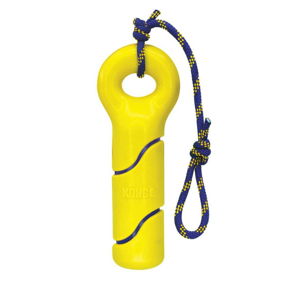 Kong Squeezz Tennis Buoy with Rope for Dog - Medium