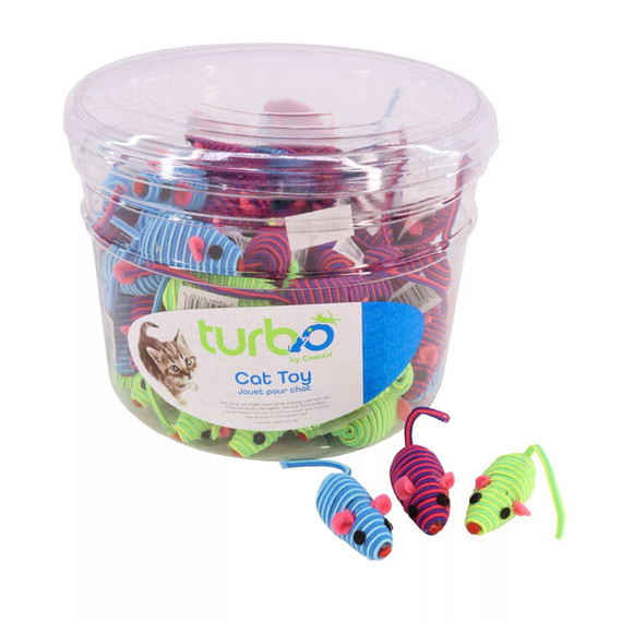 Turbo String Mice Cat Toy