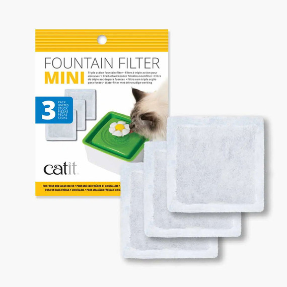 Catit Mini Flower Fountain Filter - 3 Pk