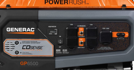 Generac Gp Series 6500 Cosense 50 St Portable Generator