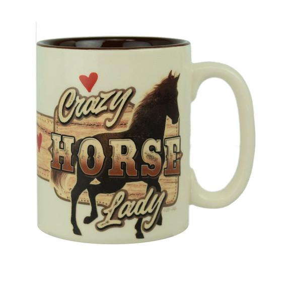 Rivers Edge Crazy Horse Lady Ceramic Mug - 16 Oz