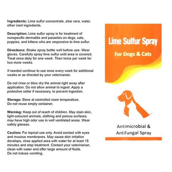 Healthy Paw Life Lime Sulfur Spray for Dogs and Cats