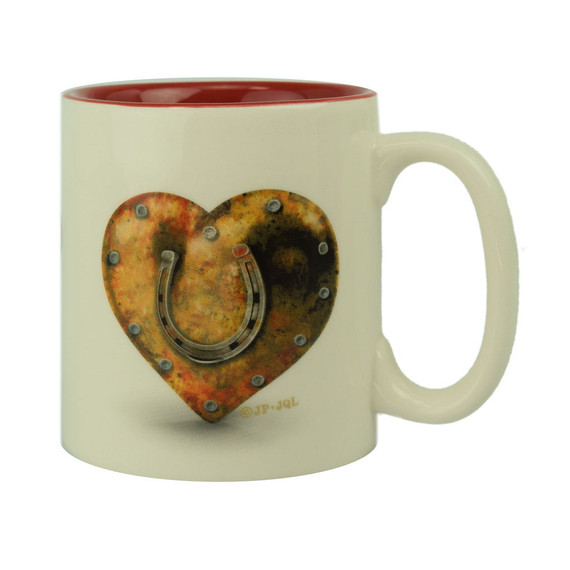 Rivers Edge Hoof Prints Ceramic Mug - 16 Oz