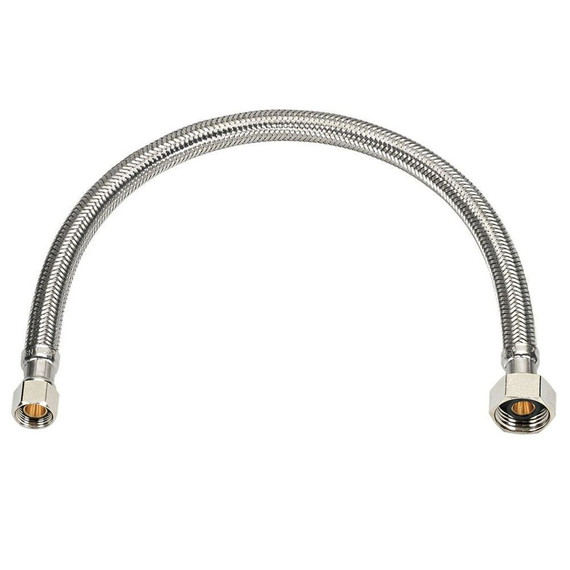 Homewerks Braided Stainless-steel Faucet Connector - 3/8" X 1/2" X 30"