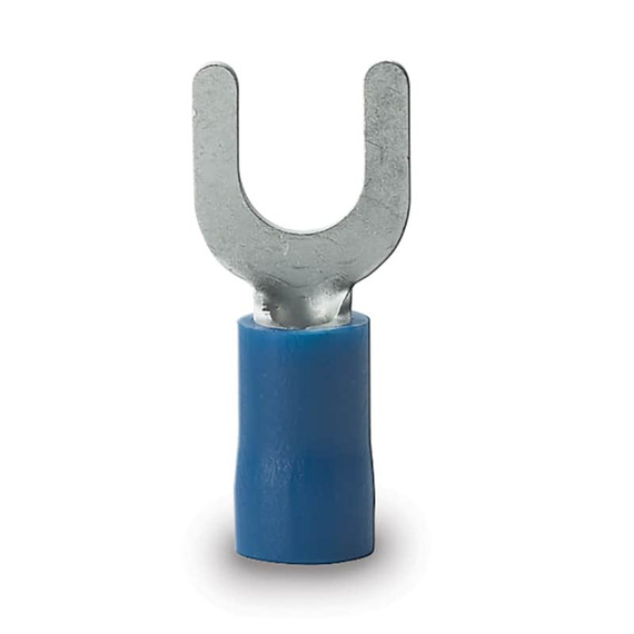 Gardner Bender Vinyl-Insulated Spade Terminals - 20 pk - Blue