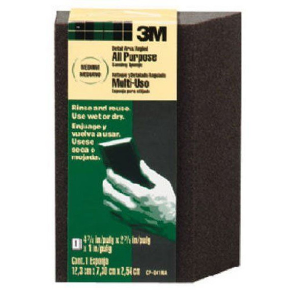 3m Large Area/angled All-purpose Sanding Sponge - Fine