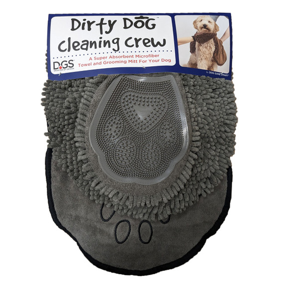Dirty Dog Cleaning Crew Gray - Shammy & Mit Bundle