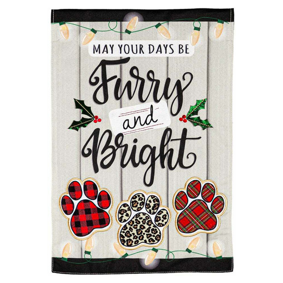 Evergreen Enterprises Furry and Bright Linen Garden Flag