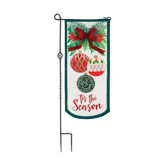 Evergreen Enterprises Tis The Season Everlasting Impressions Textile Decor Flag