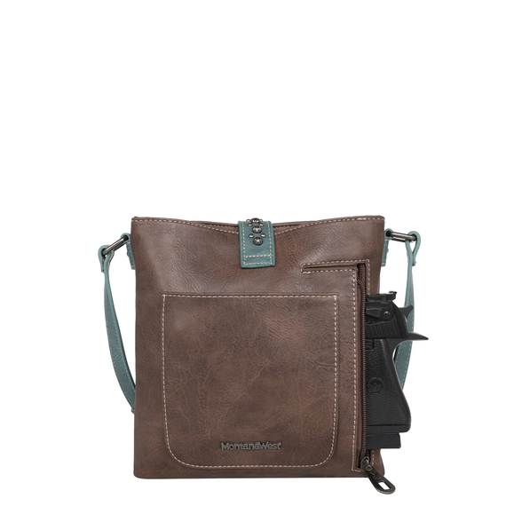 Montana West Buckle Concealed Carry Crossbody Bag