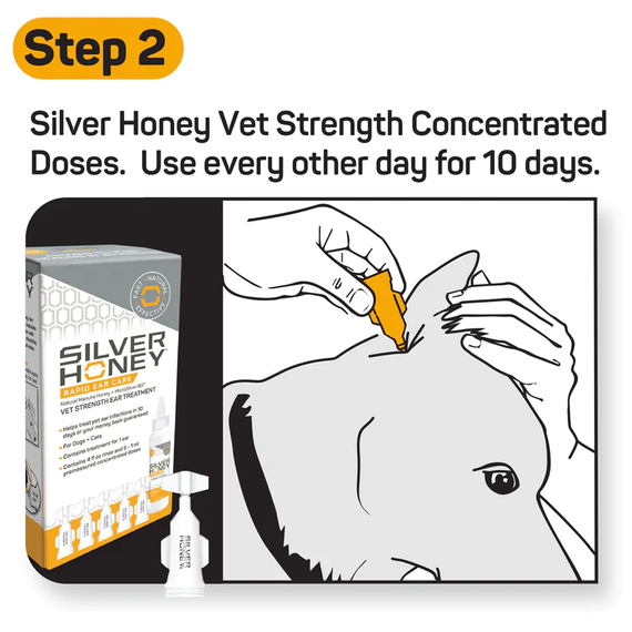 Silver Honey Rapid Ear Care Vet Strength Ear Treatment