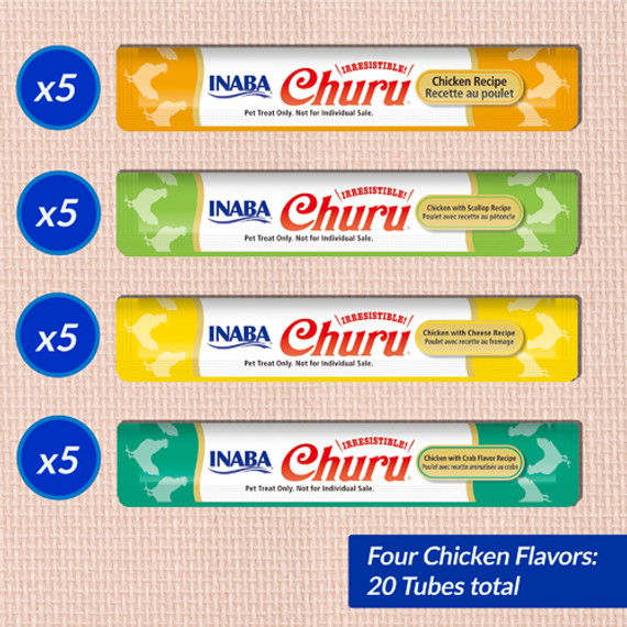 Inaba Churu Chicken Variety Box - 20 ct