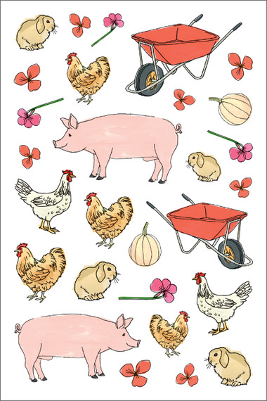 Workman Farm Anatomy Sticker Book