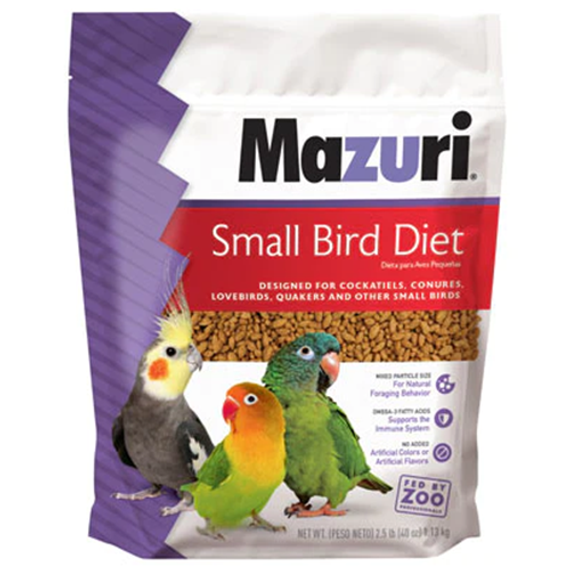 Mazuri Small Bird Diet - 2.5 lb