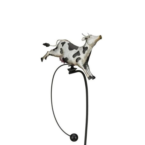 Regal Art & Gift Metal Rocker Stake Cow - 40"