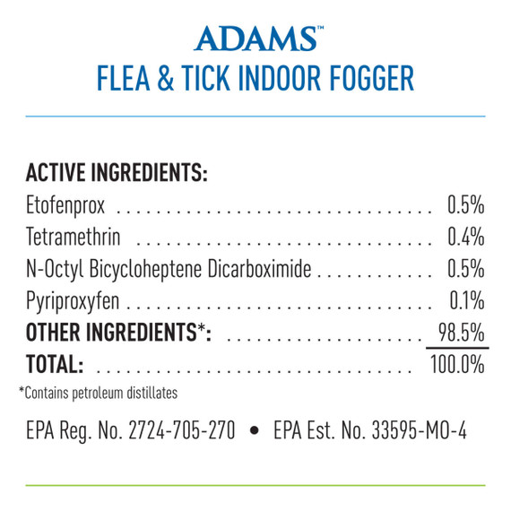Adams Flea & Tick Indoor Fogger