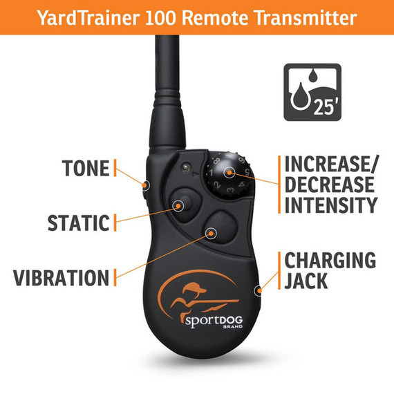 SportDOG Brand YardTrainer 100 e-Collar - 2-5/8" X 1-1/4" X 1-1/4"