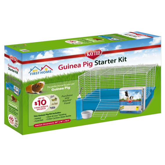 Kaytee My First Home Guinea Pig Starter Kit - 30" X 18" X 16-1/2"