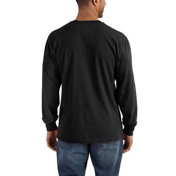Carhartt Men's Heavyweight Long-sleeve Pocket Henley T-shirt