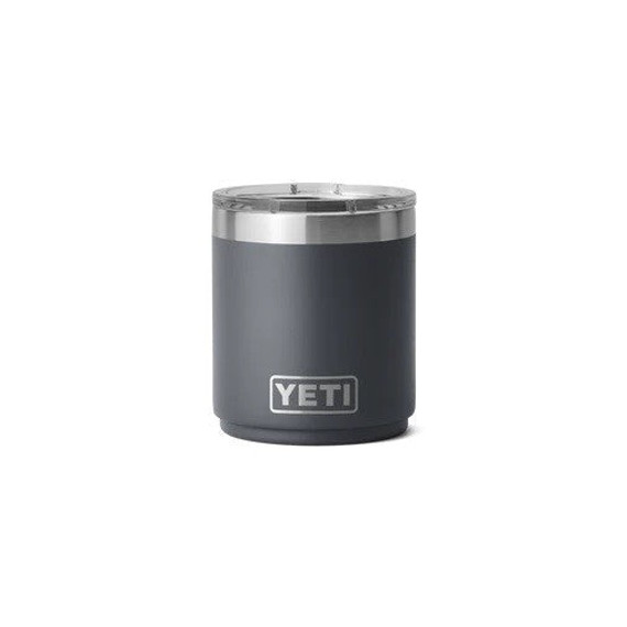 Yeti Rambler Stackable Lowball Tumbler with Magslider Lid - Charcoal - 10 oz