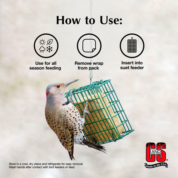 C&S Woodpecker Treat Suet 11 oz