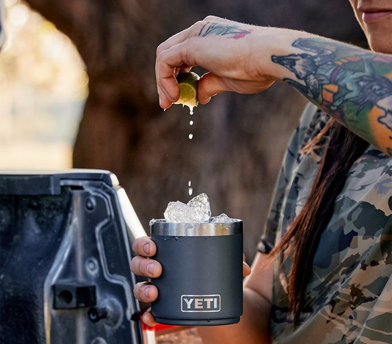 Yeti Rambler Stackable Lowball Tumbler with Magslider Lid - 10 oz - Navy