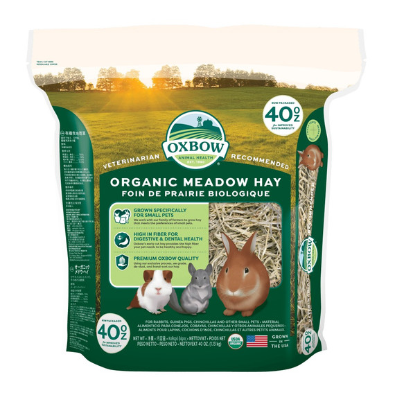Oxbow Organic Meadow Hay - 40 oz