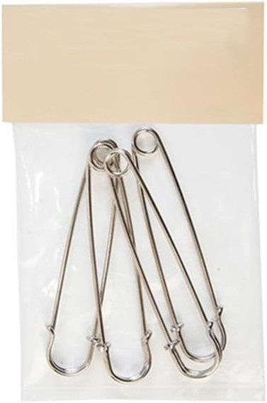 BLANKET PINS, Nickel Plated - 4"