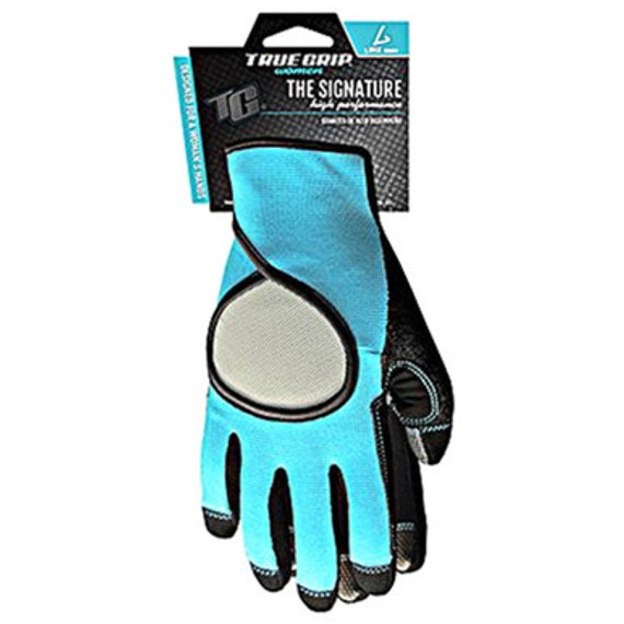 True Grip High Performance Women's Signature Gloves - Teal/black
