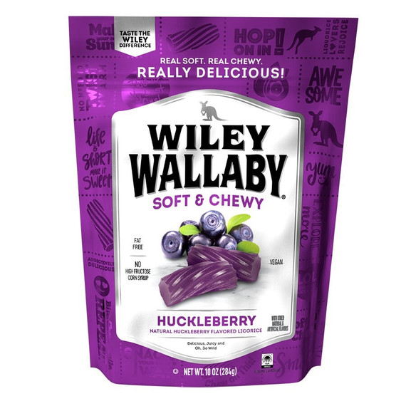 Wiley Wallaby Huckleberry Licorice - 10 oz