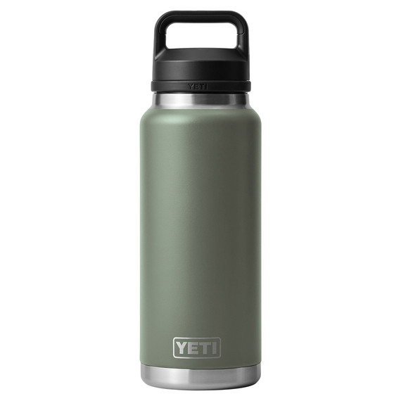 Yeti Rambler Water Bottle with Chug Cap - 36 oz - Camp Green