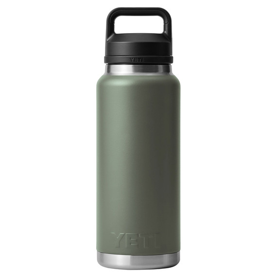 Yeti Rambler Water Bottle with Chug Cap - 36 oz - Camp Green