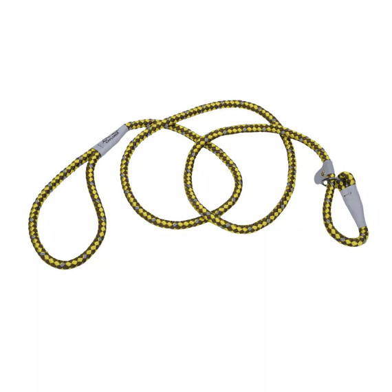 Coastal Pet K9 Explorer Goldenrod Reflective Braided Rope Slip Dog Leash - 1/2' X 6'
