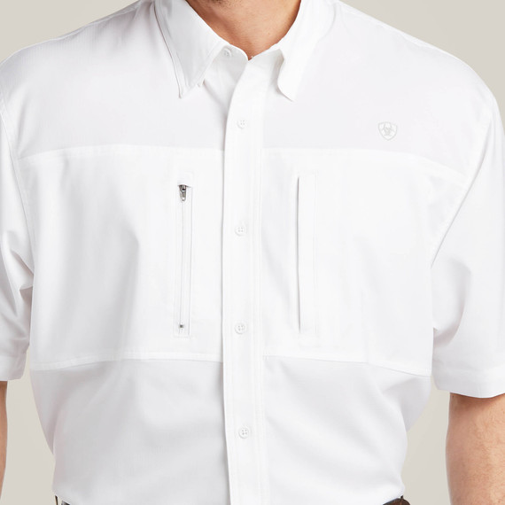 Ariat Men's VentTEK Classic Fit Shirt - White