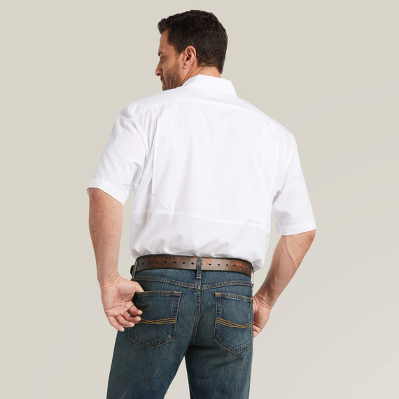 Ariat Men's VentTEK Classic Fit Shirt - White