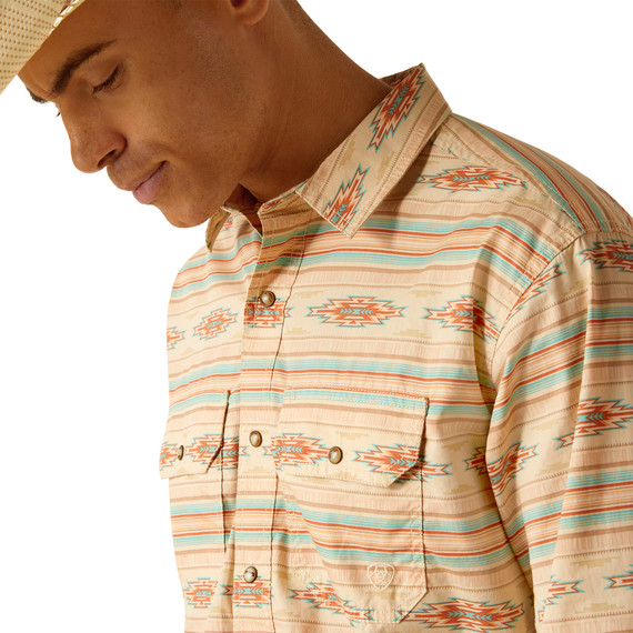 Ariat Men's Retro Fit Hezekiah Long Sleeve Shirt - Cocoon