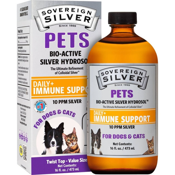 Sovereign Silver Bio-Active Silver Hydrosol Pet Twist Top - 16 oz