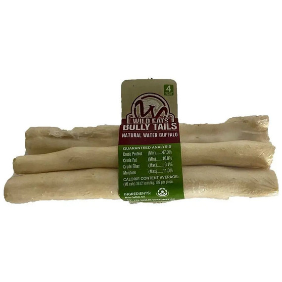 Wild Eats Water Buffalo Tail for Dog - 4 pk