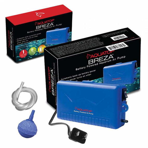 Aquatop Breza Battery Powered Air Pump with AC Power Failure Sensor