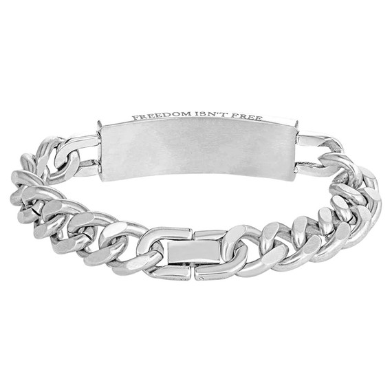 Montana Silversmiths Men's Freedom Isn't Free Bracelet