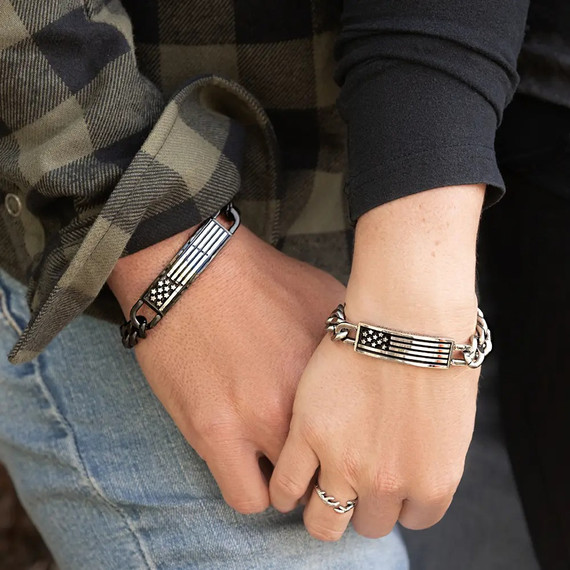 Montana Silversmiths Men's Freedom Isn't Free Bracelet