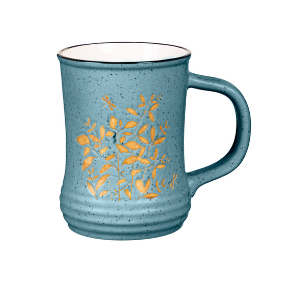 Evergreen Enterprises Artisan Series VI Ceramic Cup with Gift Box - 15 oz - Blue