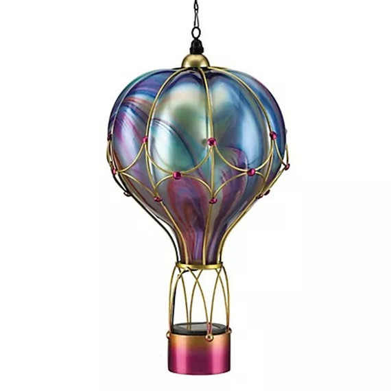 Regal Art & Gift Swirl Balloon Solar Lantern - Large