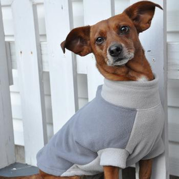 Doggie Designs Highline Fleece Pet Coat Gry
