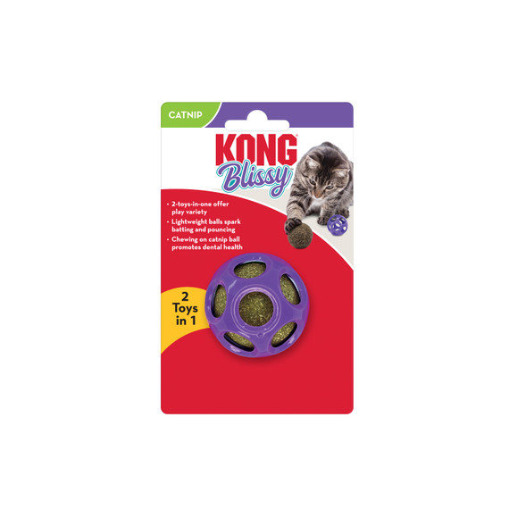 Kong Blissy Moon Ball with Catnip Toy - 2" X 2"