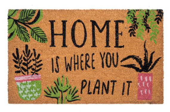 Ganz Home is Where You Plant It Coir Door Mat